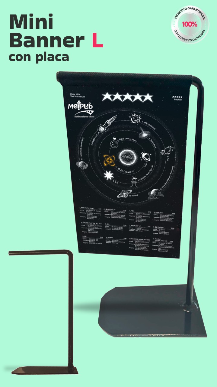 Mini Banner c/placa